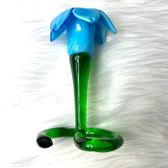 🌱Blown Glass Stem Flower Candle Holder - Picture 4 of 6